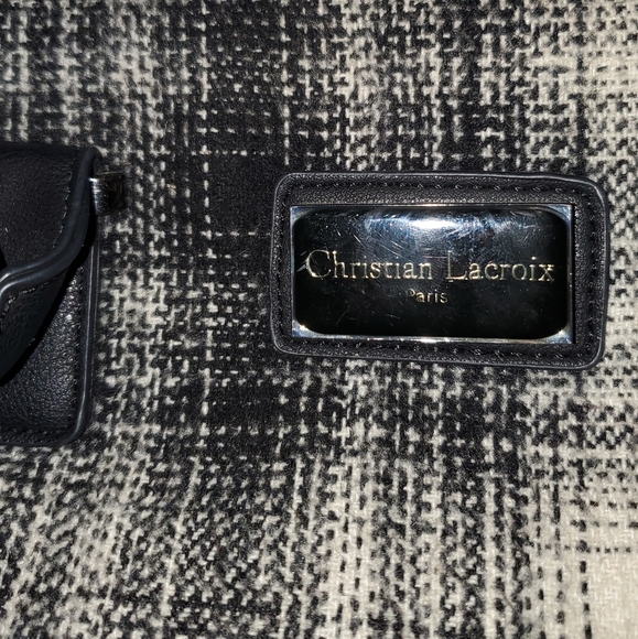 Christian Lacroix Leather Tweed Zipped Tote - Picture 3 of 7